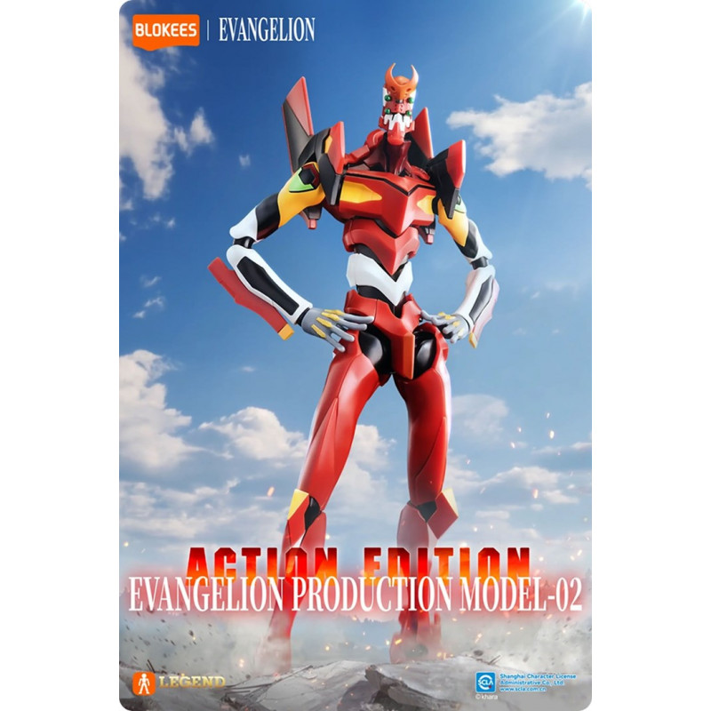 Blokees Evangelion Action Edition Evangelion Production Model 02 zberateľská figúrka 73512