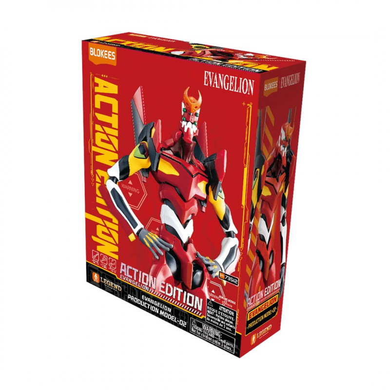 Blokees Evangelion Action Edition Evangelion Production Model 02 zberateľská figúrka 73512