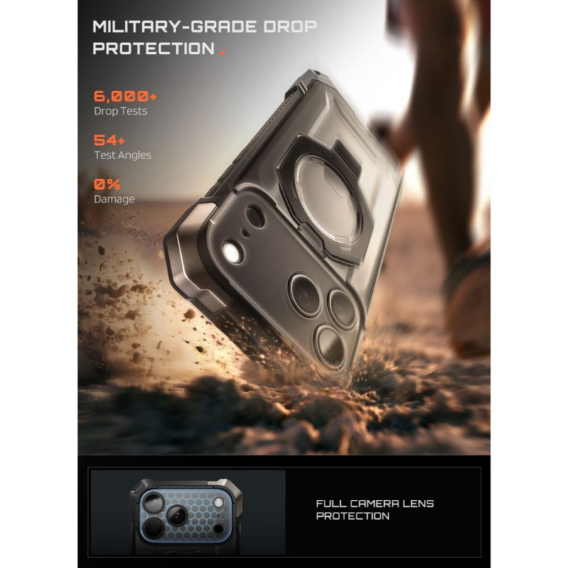 Supcase UB Grip Mag MagSafe puzdro pre Apple iPhone 17 Pro / 18 Pro, čierne