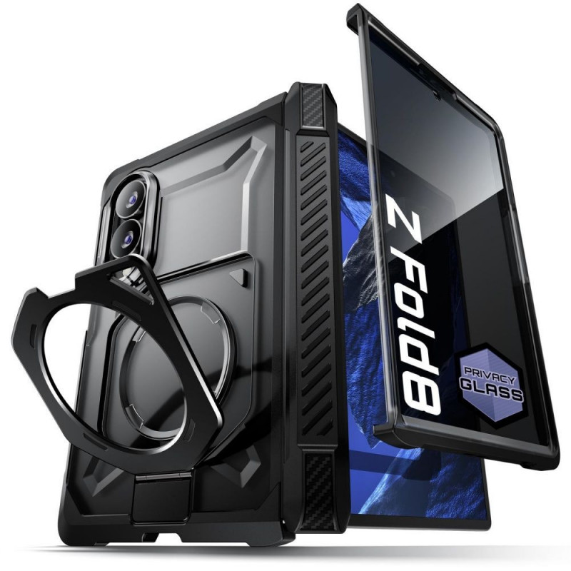 Supcase UB Grip Mag MagSafe Privacy puzdro pre Samsung Galaxy Z Fold 8, čierne