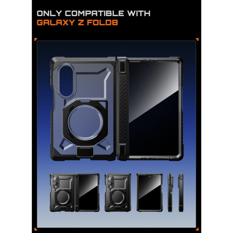 Supcase UB Grip Mag MagSafe Privacy puzdro pre Samsung Galaxy Z Fold 8, čierne