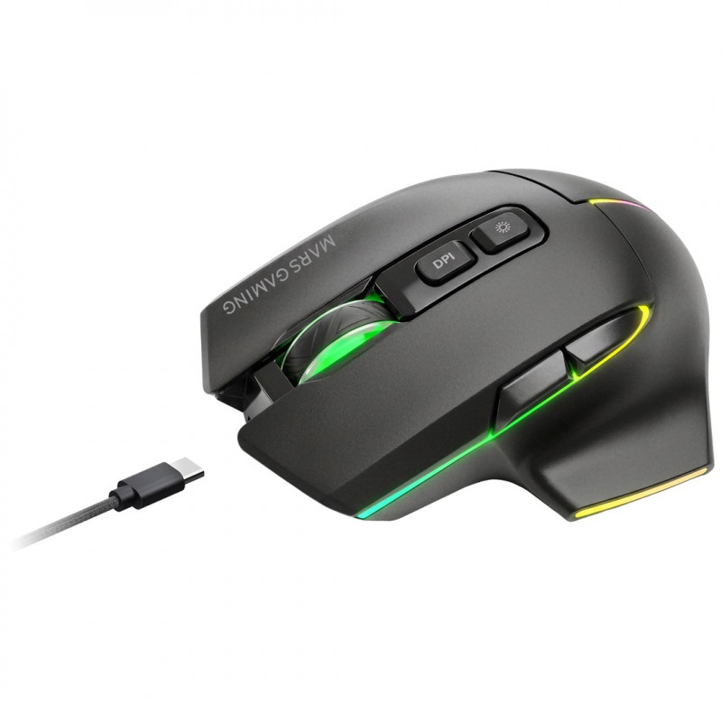 Tacens Mars Gaming MMW-VECTOR bezdrôtová herná myš, 12000 DPI, Bluetooth 5.4, 2.4 GHz