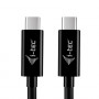 i-tec USB-C nabíjací kábel, 1.8 m, USB Power Delivery do 100 W, čierny