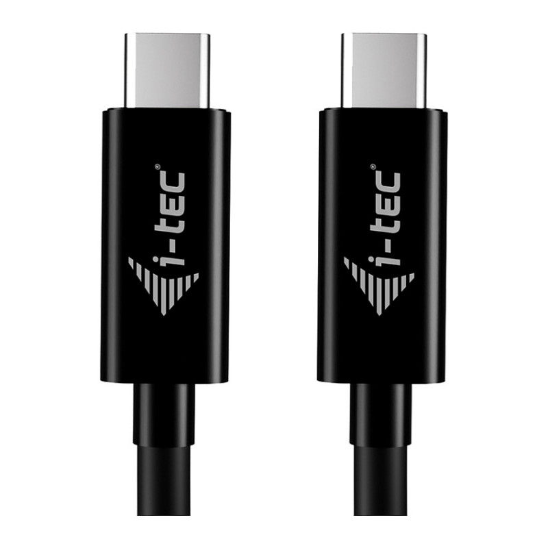 i-tec USB-C nabíjací kábel, 1.8 m, USB Power Delivery do 100 W, čierny