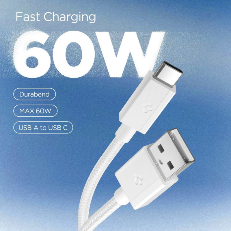 Spigen EB6015AC Essential USB-C kábel 60W 150 cm, biely