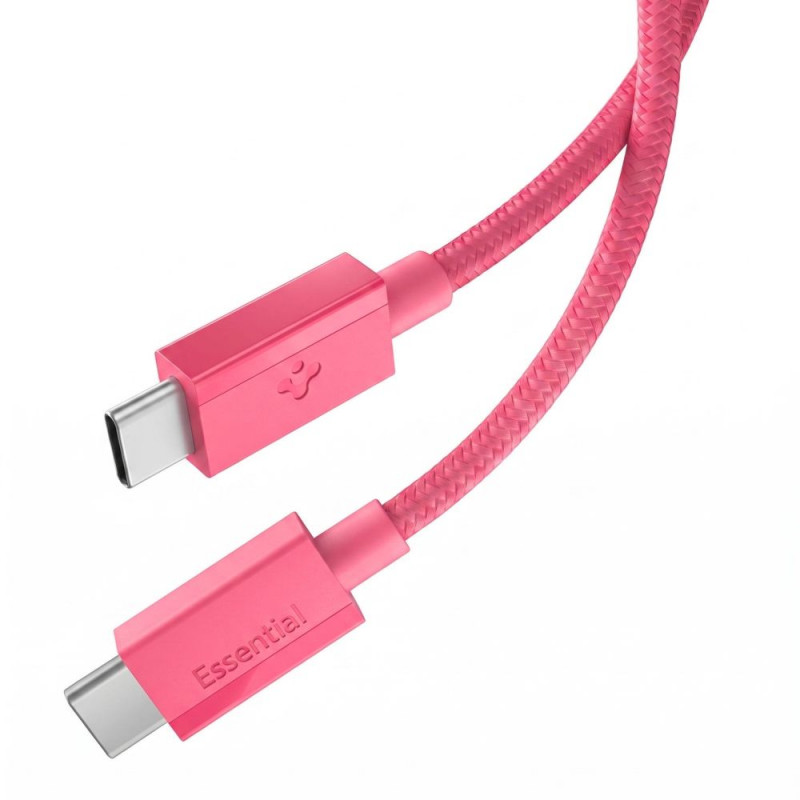 Spigen EB6010CC Essential kábel USB-C na USB-C 60W 100 cm, ružový