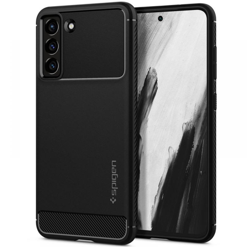 Spigen Rugged Armor puzdro pre Samsung Galaxy S21 FE, matná čierna
