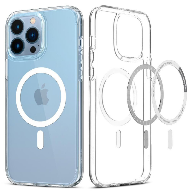 Spigen Ultra Hybrid Mag MagSafe puzdro pre Apple iPhone 13 Pro, biele