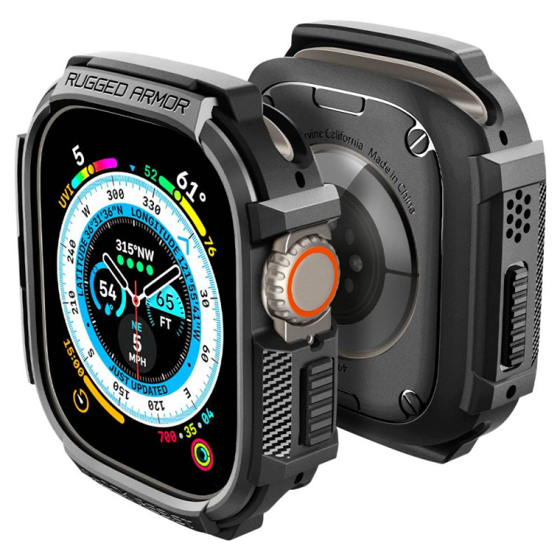 Spigen Rugged Armor puzdro pre Apple Watch Ultra 49 mm, matná čierna