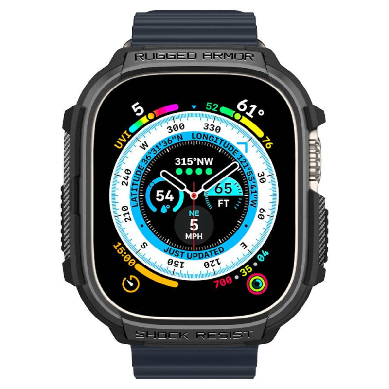 Spigen Rugged Armor puzdro pre Apple Watch Ultra 49 mm, matná čierna