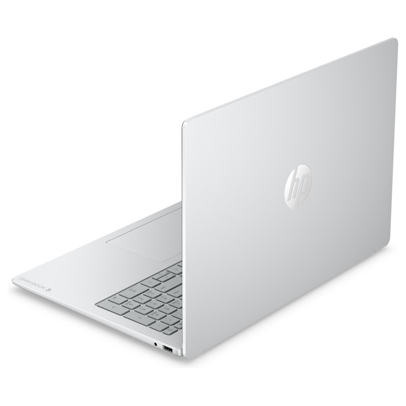 HP OmniBook 3 16-bu0057ngx 16" WUXGA notebook, Intel Core Ultra 5 225U, 16 GB RAM, 512 GB SSD, Windows 11 Home, German keyboard (QWERTZ), strieborný