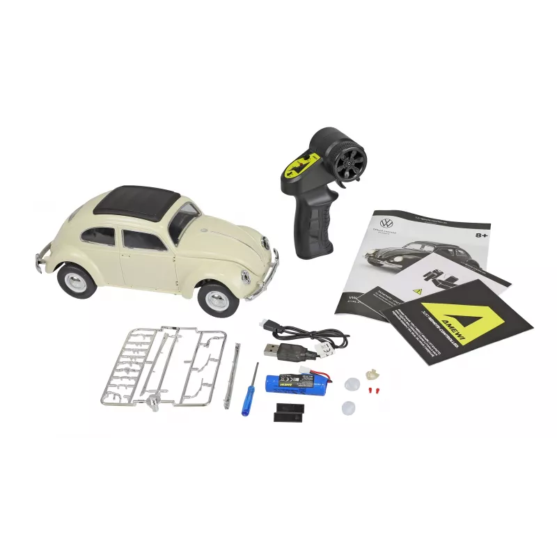 Amewi VW Typ 1 1950 Beetle RC auto, 1:16, RTR, béžové