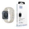 3mk silikónový remienok pre Apple Watch 42/44/45/49 mm, béžový