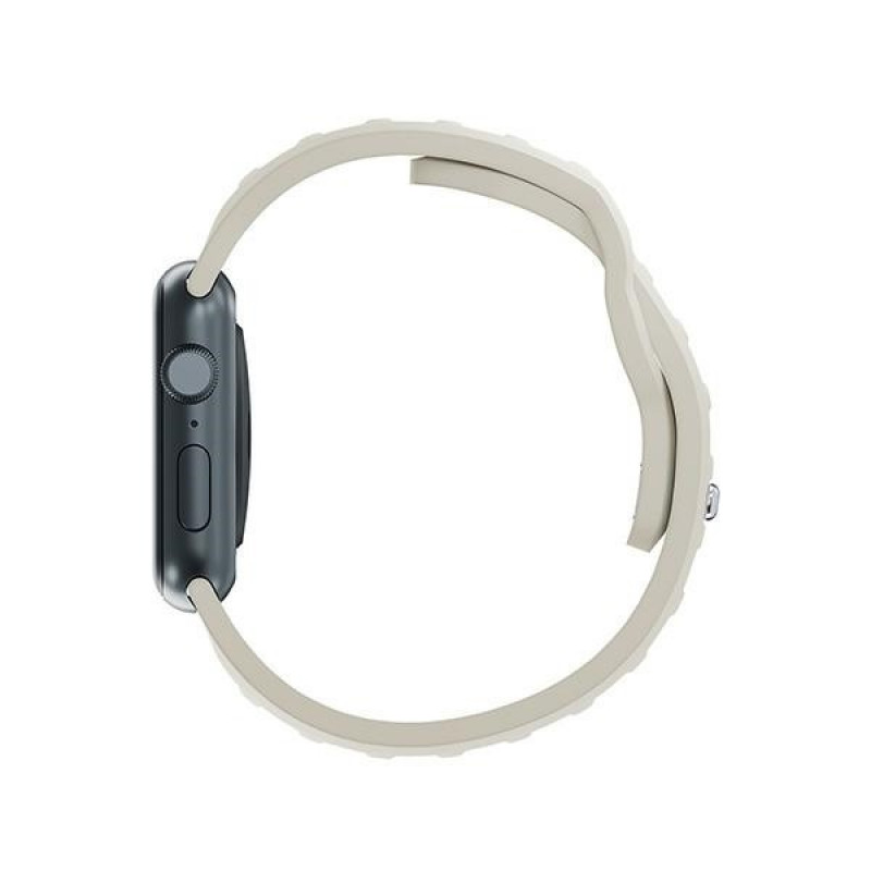 3mk silikónový remienok pre Apple Watch 42/44/45/49 mm, béžový