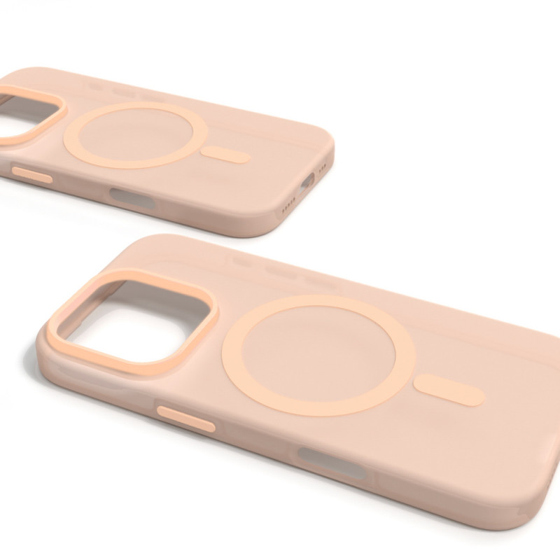 Puro Daylight MagSafe silikónové puzdro pre iPhone 16 Pro Max, béžové