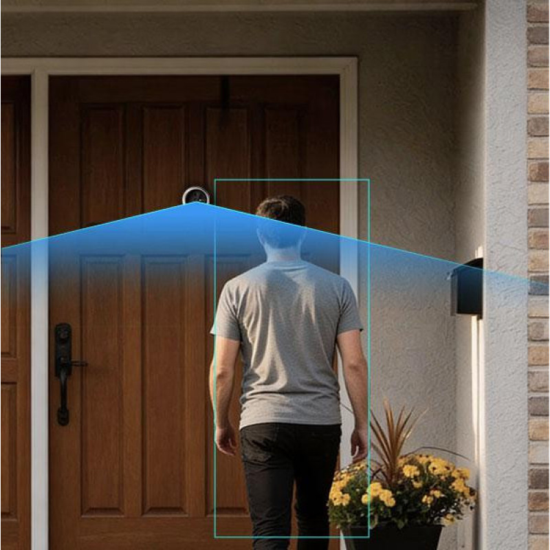 Ezviz CP4 4 MP Wi-Fi dverové kukátko, strieborné