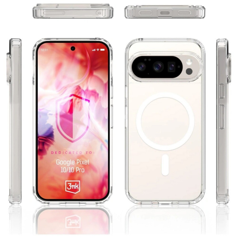 3MK Armor MagCase Google Pixel 10 / Pixel 10 Pro, priehľadný