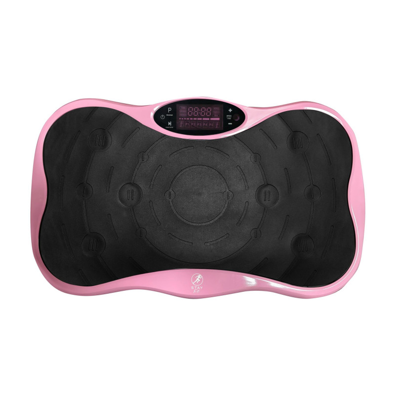 Extralink Moonwalk SpinMove vibračná cvičebná platforma pre fitness, 200 W, ružová
