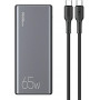USAMS PB59 US-CD165 power banka 30000 mAh, 65 W, 2x QC3.0 + PD, čierna, s káblom USB-C na USB-C