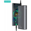 USAMS PB59 US-CD165 power banka 30000 mAh, 65 W, 2x QC3.0 + PD, čierna, s káblom USB-C na USB-C