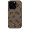 Guess GUBPM5P15L4GEMGW Pevné puzdro pre Apple iPhone 15 Pro + 5000 mAh MagSafe power banka, 4G Metal Logo, hnedá