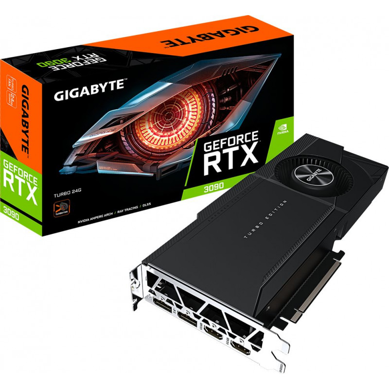 Gigabyte GeForce RTX 3090 Turbo 24G grafická karta, 24 GB, GV-N3090TURBO-24GD