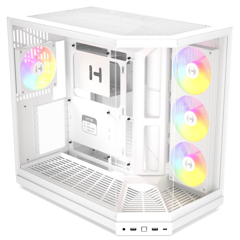 HYTE Y50 Snow White PC skriňa, biela, temperované sklo x 3