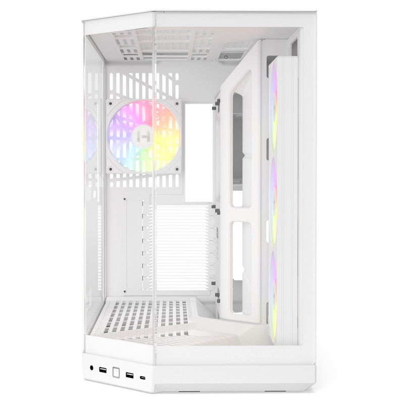 HYTE Y50 Snow White PC skriňa, biela, temperované sklo x 3
