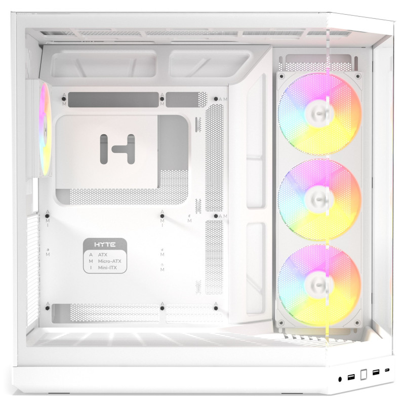 HYTE Y50 Snow White PC skriňa, biela, temperované sklo x 3