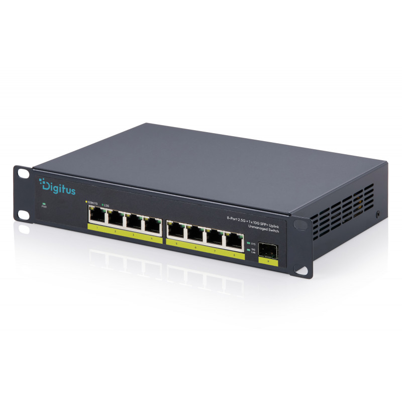 Digitus DN-80122 8-portový neupravovaný switch 2.5G s 1x 10G SFP+