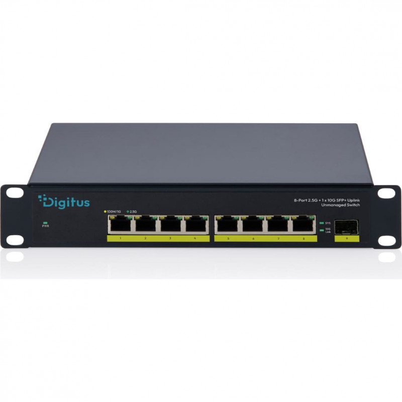 Digitus DN-80122 8-portový neupravovaný switch 2.5G s 1x 10G SFP+