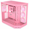 HYTE Y50 Strawberry Milk PC skriňa, svetloružová, temperované sklo x 3