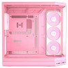 HYTE Y50 Strawberry Milk PC skriňa, svetloružová, temperované sklo x 3