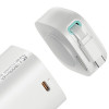 USAMS US-CD216 XMF Series powerbank 18000 mAh, PD 45W rýchle nabíjanie, s káblom USB-C, biela