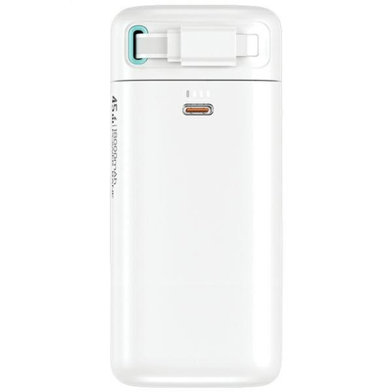 USAMS US-CD217 XMF Series powerbanka 18000 mAh, PD 45W rýchle nabíjanie, s káblom Lightning, čierna