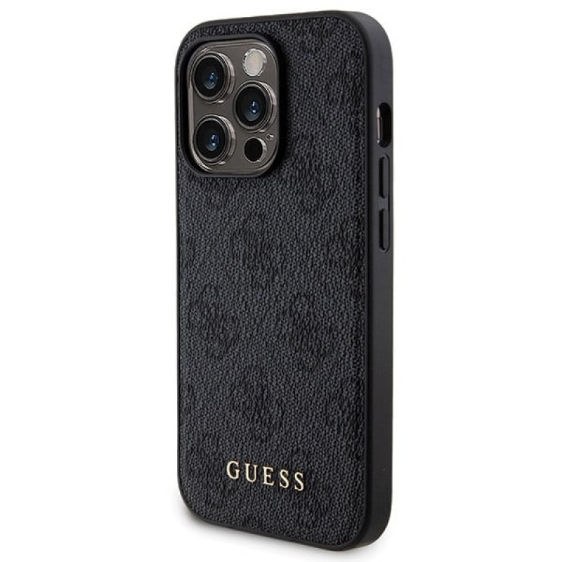 Guess GUBPM5P14L4GEMGK Apple iPhone 14 Pro pevné puzdro + 5000 mAh MagSafe powerbanka, 4G Metal Logo, čierna