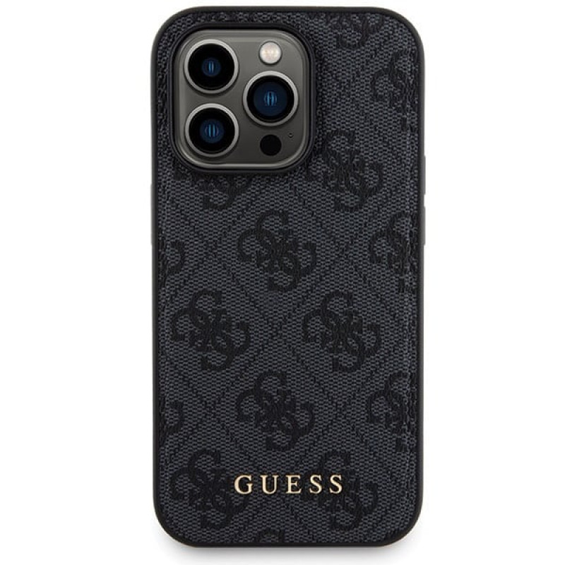 Guess GUBPM5P14L4GEMGK Apple iPhone 14 Pro pevné puzdro + 5000 mAh MagSafe powerbanka, 4G Metal Logo, čierna
