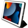 Karl Lagerfeld KLFC10SAKHPKK Saffiano Monogram Ikonik puzdro typu bookcase pre Apple iPad 10.2 (7., 8. a 9. generácia), čierne