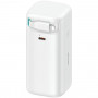 USAMS US-CD217 XMF Series powerbanka 18000 mAh, PD 45W rýchle nabíjanie, s káblom Lightning, biela