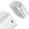 USAMS US-CD217 XMF Series powerbanka 18000 mAh, PD 45W rýchle nabíjanie, s káblom Lightning, biela