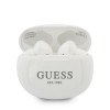Guess GUTWS1CWHTWS Bezdrôtové slúchadlá do uší s dokovacou stanicou, Bluetooth 5.0, biele