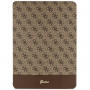 Guess GUFCP12PS4SGW Puzdro pre Apple iPad Pro 12.9 (2020/2021/2022, 4./5./6. generácia), 4G Stripe Allover, hnedé