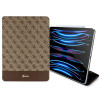 Guess GUFCP12PS4SGW Puzdro pre Apple iPad Pro 12.9 (2020/2021/2022, 4./5./6. generácia), 4G Stripe Allover, hnedé