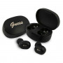 Guess GUTWST30BK bezdrôtové TWS slúchadlá do uší s dokovacou stanicou, Bluetooth 5.0, čierne