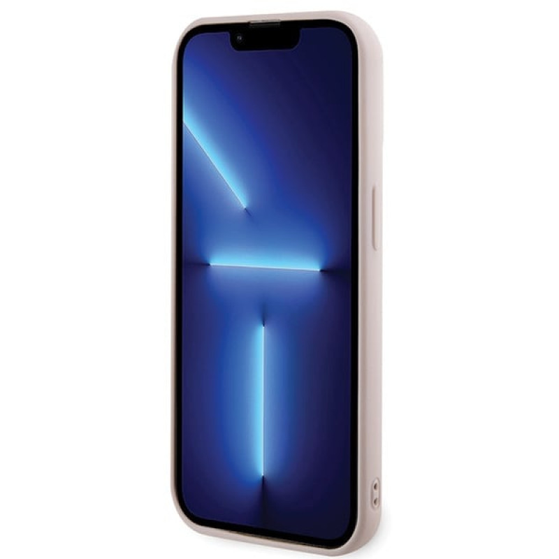 Karl Lagerfeld KLHCP15X3DMBKCP Puzdro Hardcase pre Apple iPhone 15 Pro Max, 3D Rubber Glitter Logo, ružové