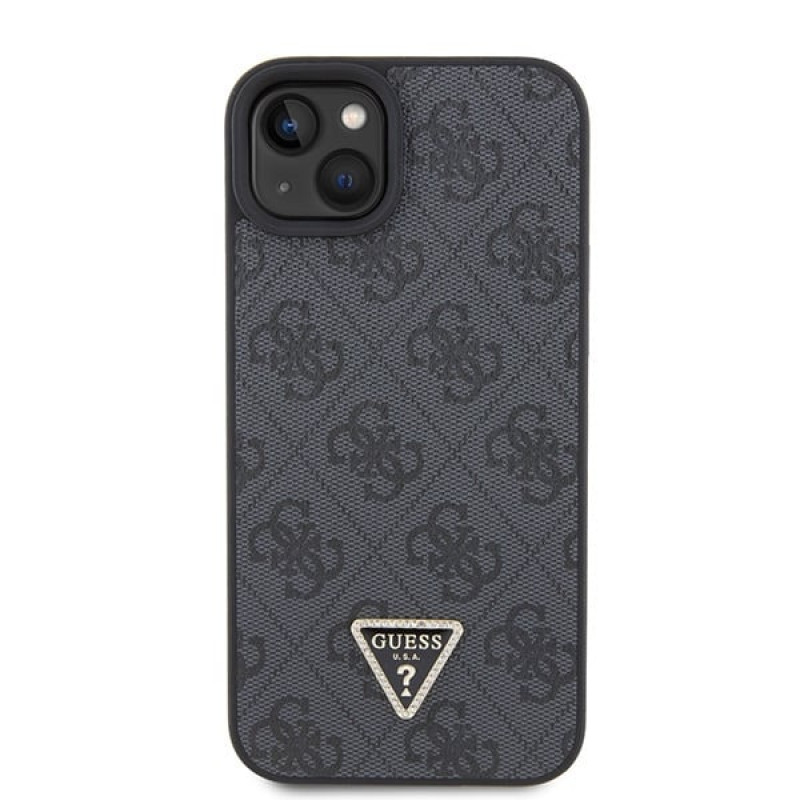 Guess GUHCP15MP4TDSCPK Apple iPhone 15 Plus / 14 Plus pevné puzdro, Crossbody 4G Metal Logo, čierne