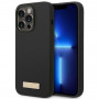 Guess GUHMP14XSBPLK Apple iPhone 14 Pro Max pevné puzdro, silikónová logo platnička MagSafe, čierna