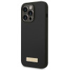 Guess GUHMP14XSBPLK Apple iPhone 14 Pro Max pevné puzdro, silikónová logo platnička MagSafe, čierna