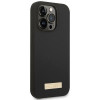 Guess GUHMP14XSBPLK Apple iPhone 14 Pro Max pevné puzdro, silikónová logo platnička MagSafe, čierna