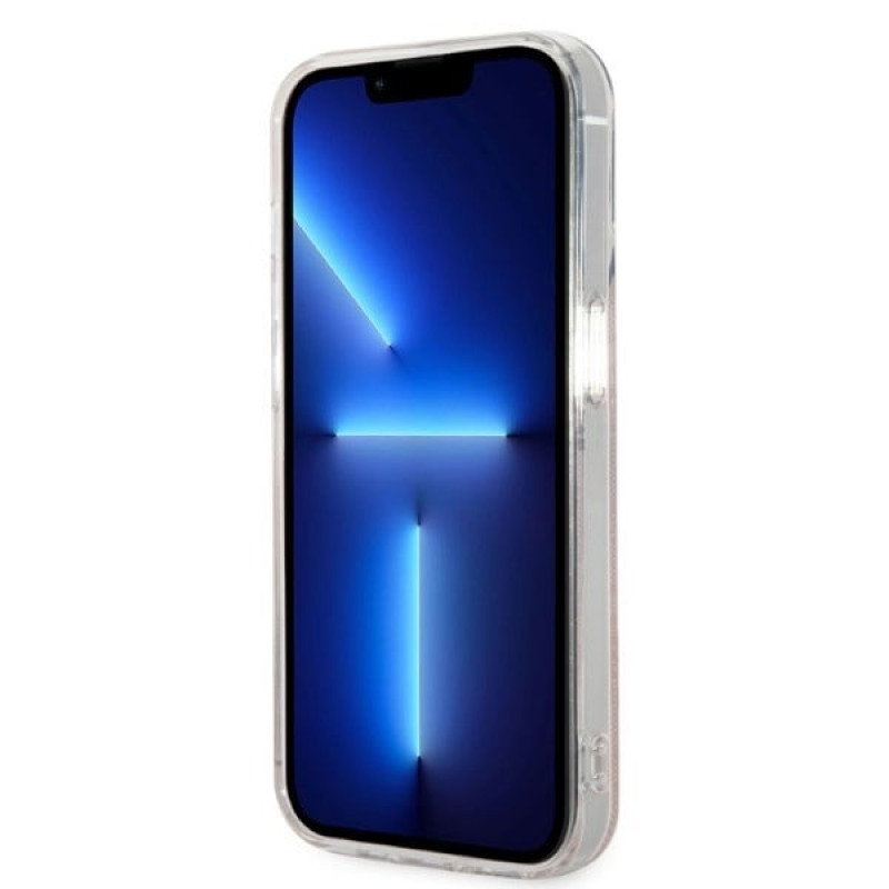Guess GUBPP14LH4EACSP Puzdro + bezdrôtová nabíjačka Apple iPhone 14 Pro ružové hardcase, 4G Print, MagSafe